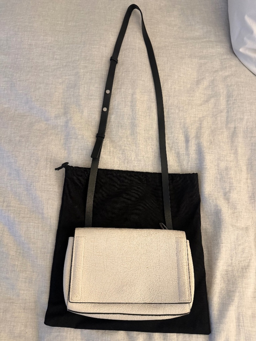 BEAUTIFUL RAG & BONE Leather Crossbody GORGEOUS!! $395. White w/ Black